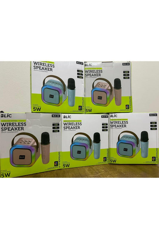 BLİC BLS-55 KARAOKE MİKROFONLU BLUETOOTH HOPARLÖR
