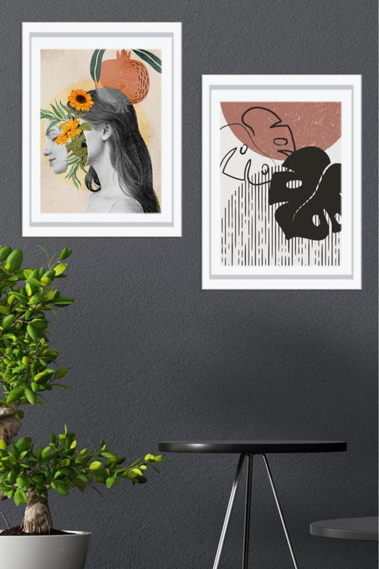 Yapışkanlı Sök-tak Beyaz Duvar Çerçevesi 30x40cm - 2'li Set - Iz Ve Leke Bırakmaz