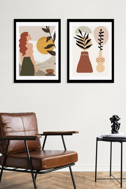 Yapışkanlı Sök-tak Siyah Duvar Çerçevesi 30x40cm - 2'li Set - Iz Ve Leke Bırakmaz