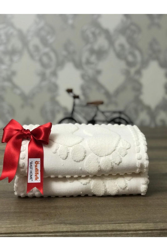 Banyo Ayak Havlusu 2li - Krem