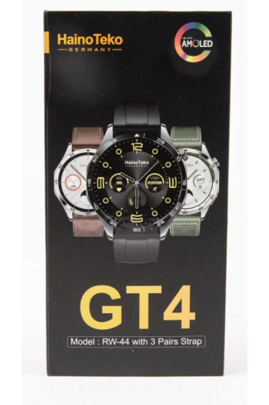 Haino RW44 GT4 Max Amoled Ekran 3 Kordonlu Akıllı Saat Smart Watch